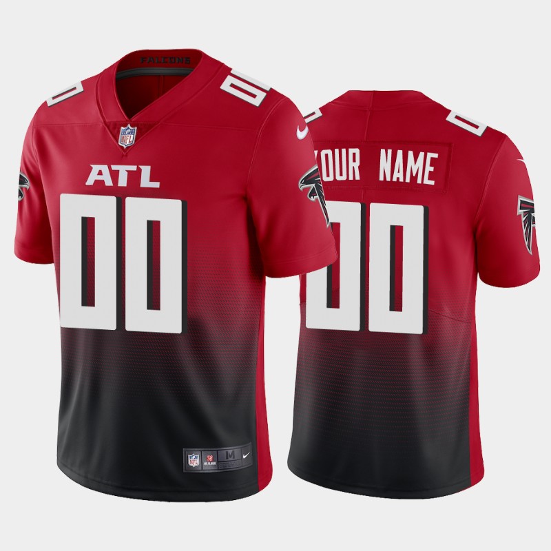 Men's Atlanta Falcons Customized New Red Alternate Vapor Untouchable NFL Stitched Limited Jersey